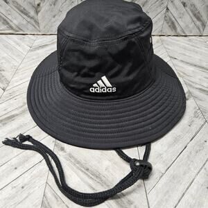 adidas Aeroready Unisex Victory UPF 50+ Bucket Hat Black